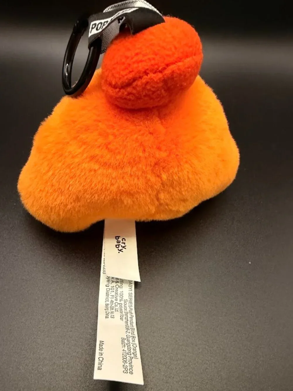 Pop Mart Crybaby Plush Keychain Authentic New Without Box Orange Bag Charm